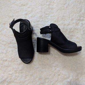 Vegan Topshop Dollar Western Buckle Heel Sandal